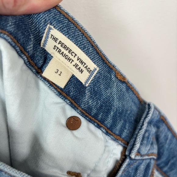 Madewell The Perfect Vintage Straight Jeans Size 31 NWT - Picture 6 of 8